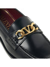 V Logo Signature Chain Loafers Black - VALENTINO - BALAAN 9