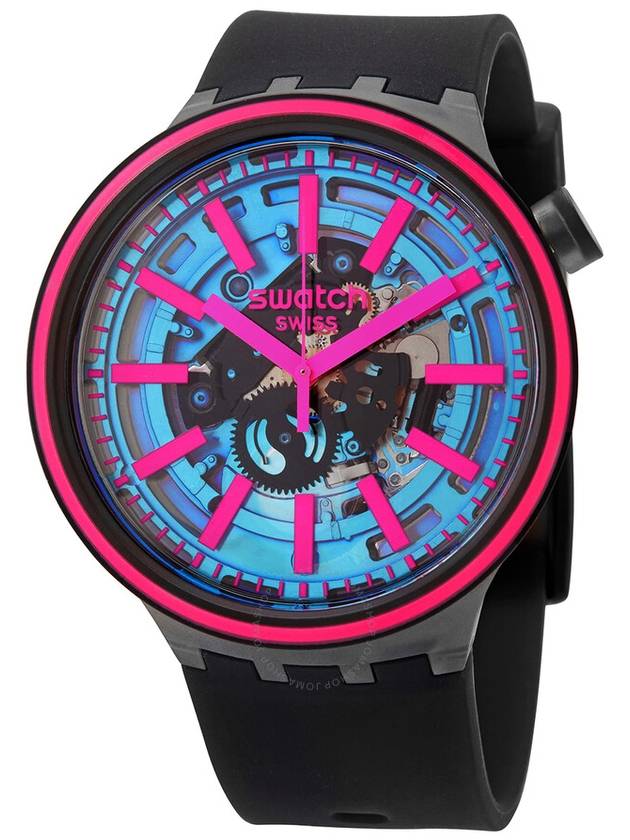 Swatch Big Bold Quartz Blue Dial Unisex Watch SO27B111 - SWATCH - BALAAN 1