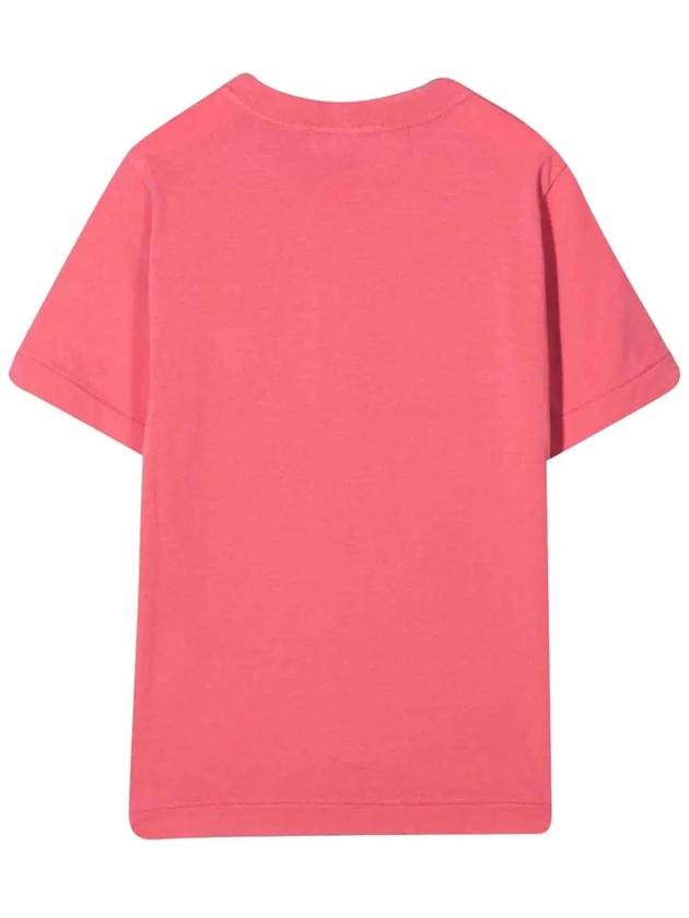 Kids Logo Patch T Shirt Pink 761620147 V0087 - STONE ISLAND - BALAAN 3