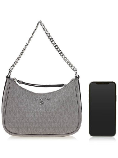 Small Logo Jetset Charm Shoulder Bag Pearl Grey - MICHAEL KORS - BALAAN 7