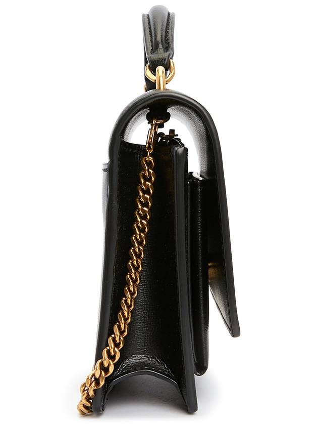 Sunset Chain Wallet Cross Bag Black - SAINT LAURENT - BALAAN 4