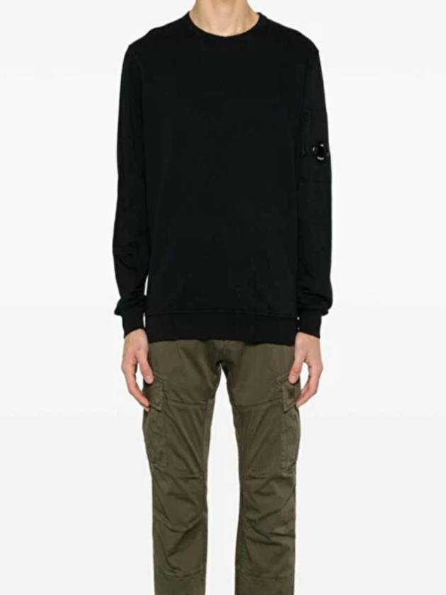 Light Fleece Sweatshirt Black - CP COMPANY - BALAAN 4