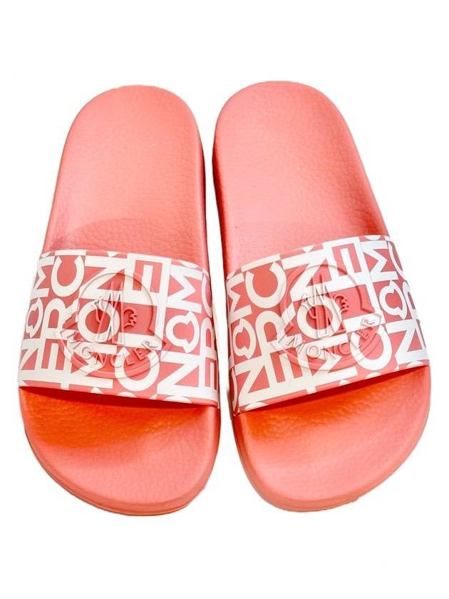 Jeanne Logo Print Slippers Pink - MONCLER - BALAAN 6