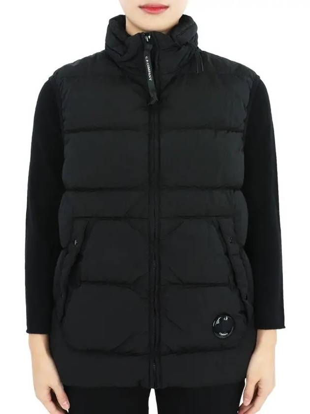 Kids Detachable Hooded Down Vest Black - CP COMPANY - BALAAN 2