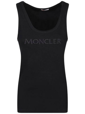 Moncler Logo Embroidery Tank Top - MONCLER - BALAAN 1