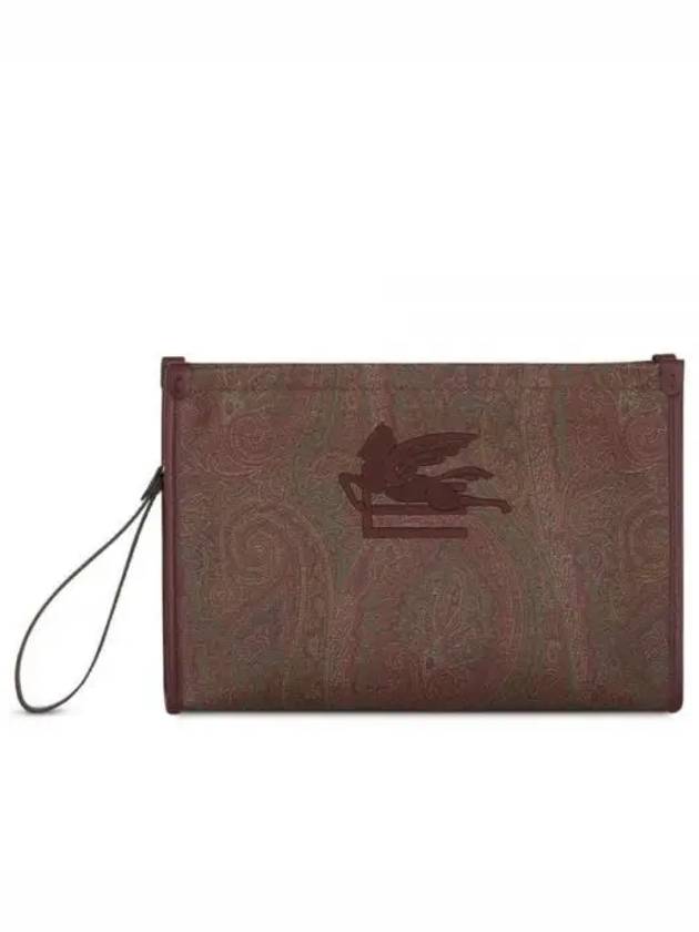 Paisley Clutch Bag Brown - ETRO - BALAAN 2