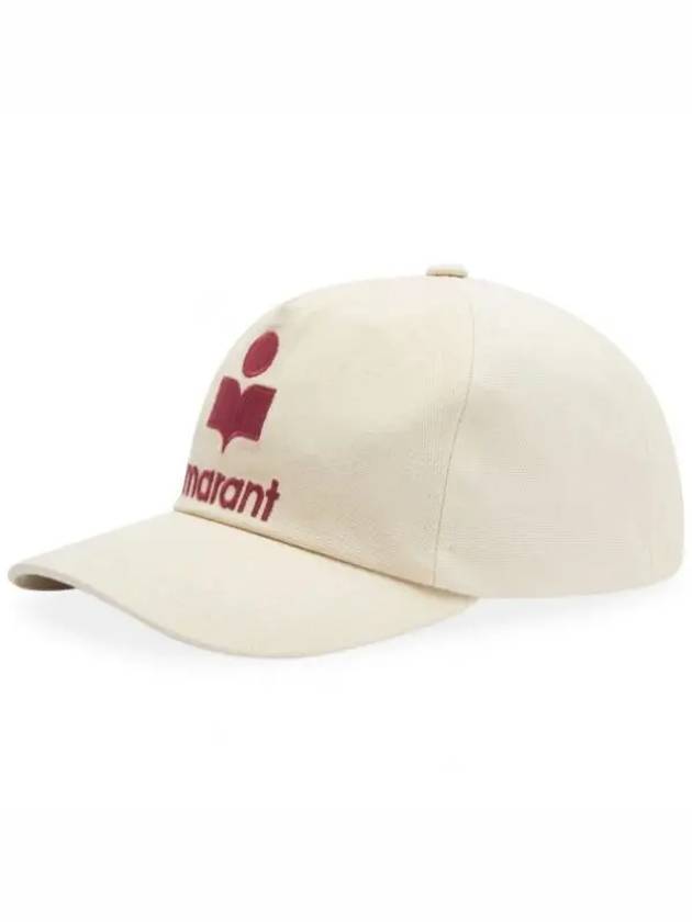 Tyron Embroidered Logo Ball Cap Ivory - ISABEL MARANT - BALAAN 2