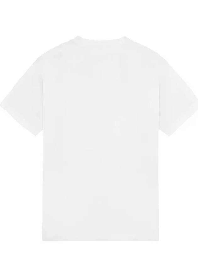 Logo Patch Short Sleeves T-Shirt White - STONE ISLAND - BALAAN 5