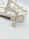 Strap Sandals Quilted Chain White G40020 - CHANEL - BALAAN 7