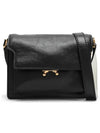 Soft Leather Mini Trunk Cross Bag Black - MARNI - BALAAN 3