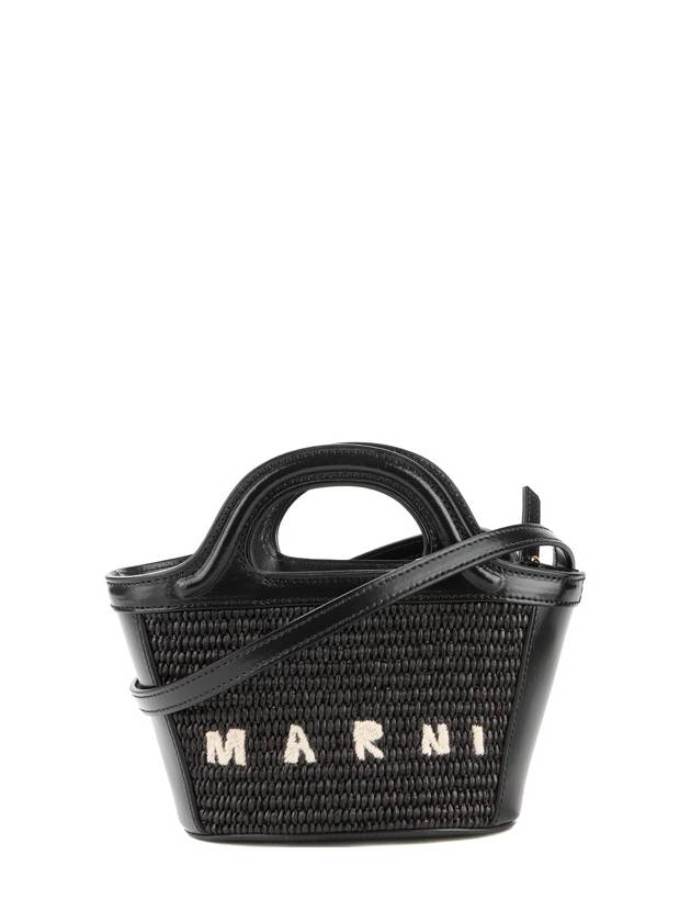 Rattan Micro Tropicalia Cross Bag Black - MARNI - BALAAN 2