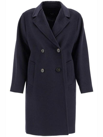 Zum wool broadcloth double coat navy - WEEKEND MAX MARA - BALAAN 1