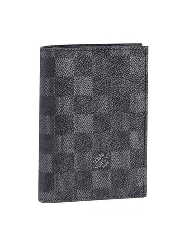 Logo Damier Canvas Passport Wallet Grey - LOUIS VUITTON - BALAAN 1