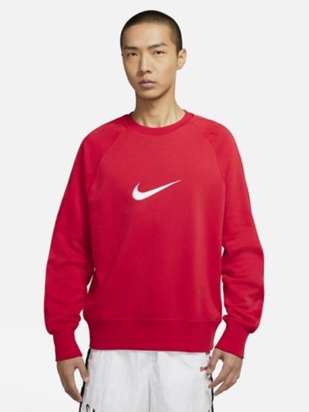 Men's Sportswear Swoosh Sweatshirt Red - NIKE - BALAAN 2