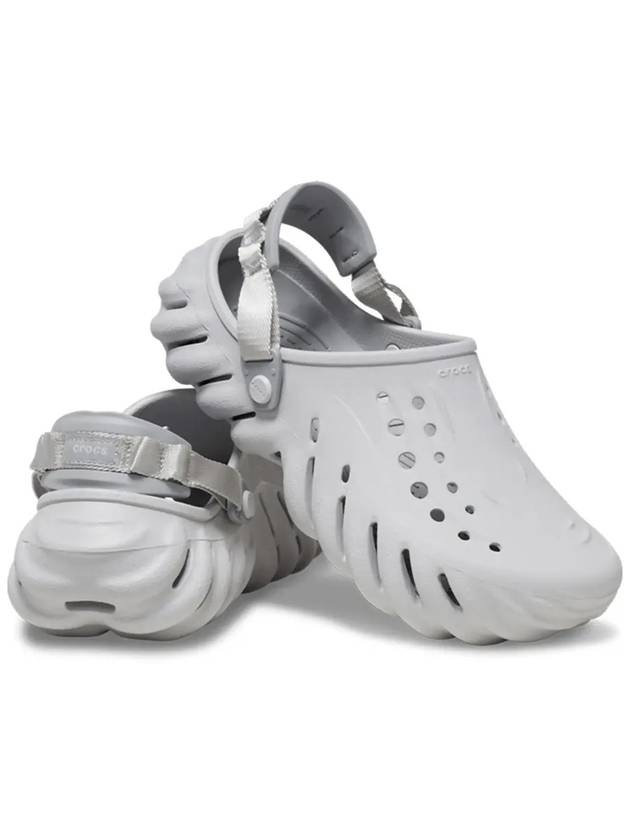 Echo Clog Sandals Grey - CROCS - BALAAN 6