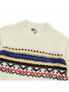 Gerald Fairisle Wool Knit Top White - ISABEL MARANT - BALAAN 4