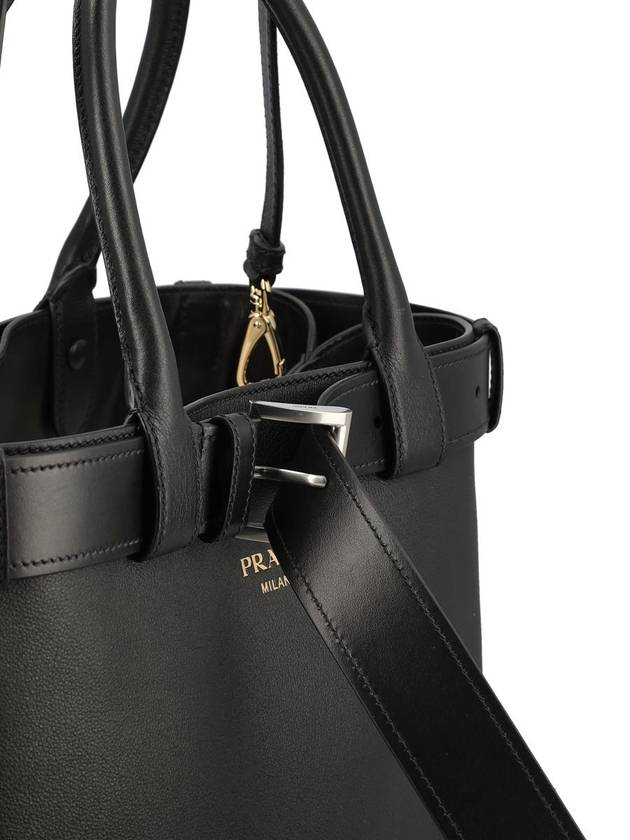 Buckle Large Tote Bag Black - PRADA - BALAAN 5