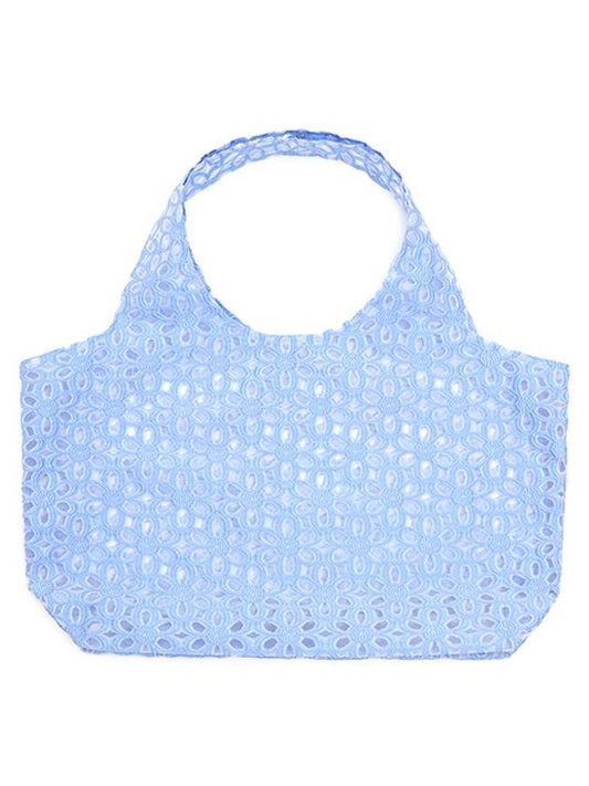 Flower jacquard shopper SKY BLUE - RHEEMIN - BALAAN 2