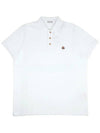 Logo Patch Polo Shirt White - MONCLER - BALAAN 2