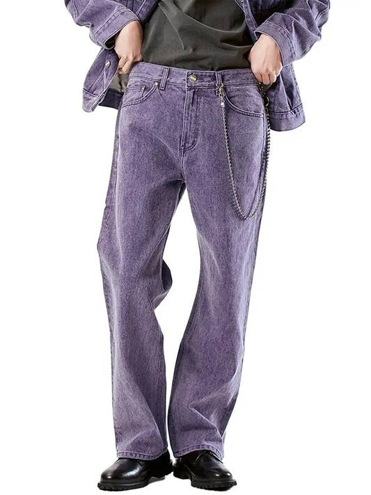 Pigment Denim Wide Jeans Purple - PHILOGRAM - BALAAN 1