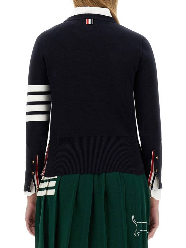 MAGLIA IN COTONE - THOM BROWNE - BALAAN 8