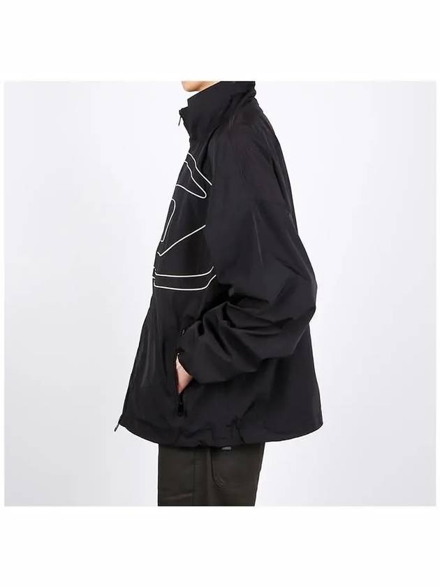 J Vatel Piped Oval D Taslan Jacket Black - DIESEL - BALAAN 4