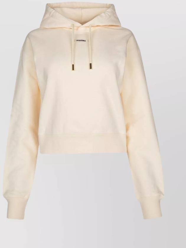 Le Sweatshirt Gros Grain Cotton Hoodie Light Beige - JACQUEMUS - BALAAN 2