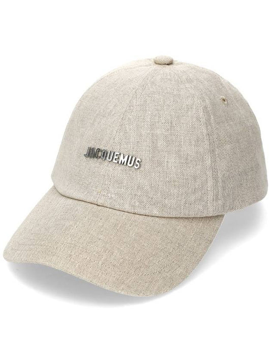 Logo Ball Cap Light Gray - JACQUEMUS - BALAAN 2