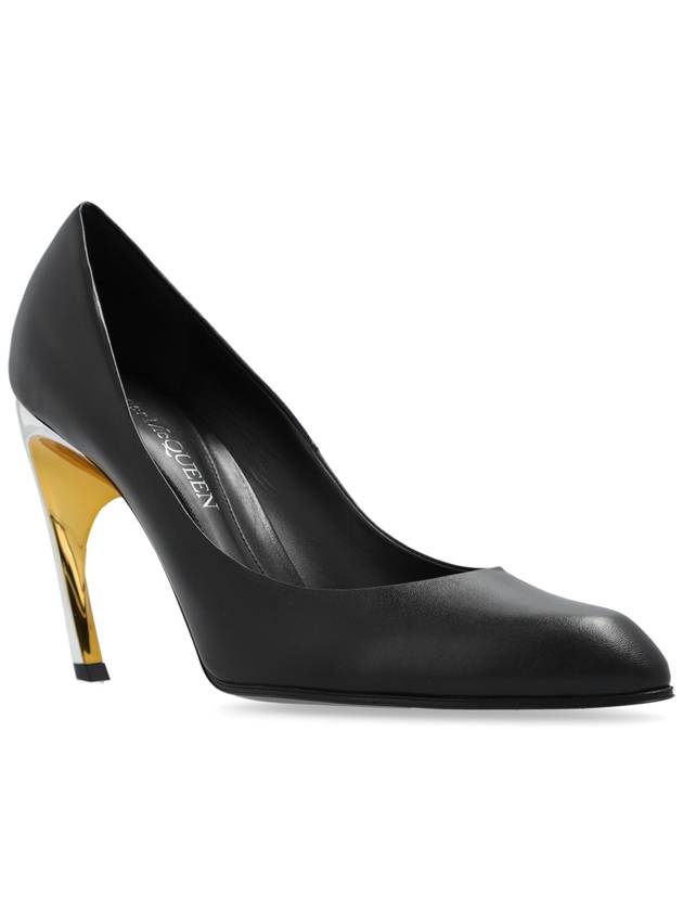 Armadillo Leather Pumps Black - ALEXANDER MCQUEEN - BALAAN 5