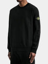 Stone Island Compass Waffen Logo Classic Rib Sweatshirt Sweatshirt Juri Black - STONE ISLAND - BALAAN 3