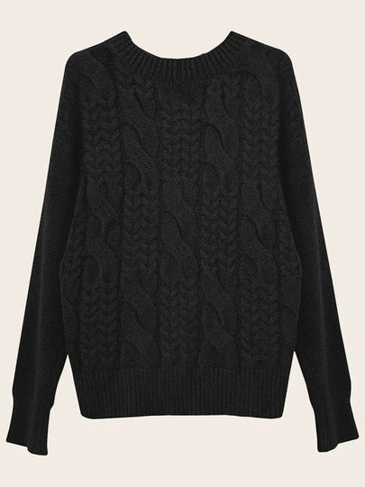 Big Twist Knit Top Black - ARIFF - BALAAN 2