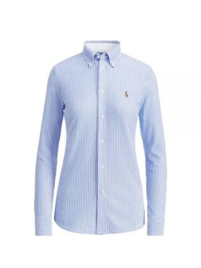 Striped Oxford Shirt Blue - POLO RALPH LAUREN - BALAAN 2