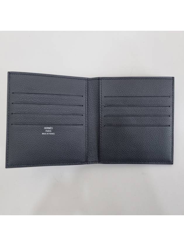 Citizen Twill Compact Card Wallet Navy - HERMES - BALAAN 5