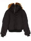 Boke Flower Fur Bomber Jacket Black - KENZO - BALAAN 3