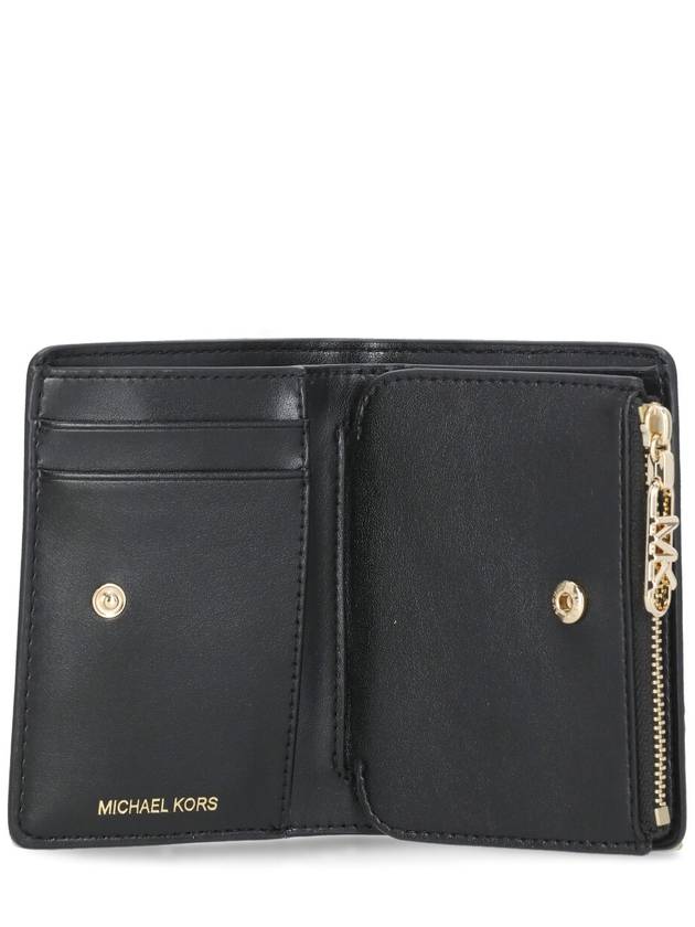 Logo Zipper Half Wallet Black - MICHAEL KORS - BALAAN 6