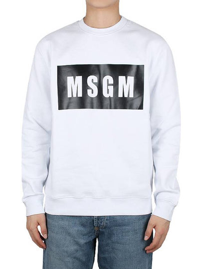 Box Logo Print Sweatshirt White - MSGM - BALAAN 2