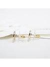 CC logo heart mother of pearl earrings white - CHANEL - BALAAN 5