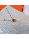 Mini Pop H Pendant Necklace Gold Noir - HERMES - BALAAN 8