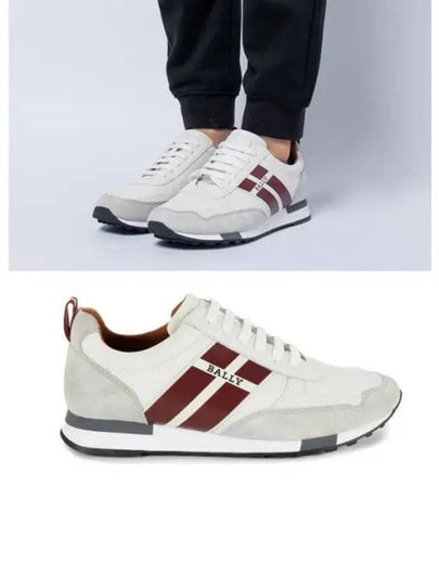 Genk.O Logo Low Top Sneakers Ice White - BALLY - BALAAN 2