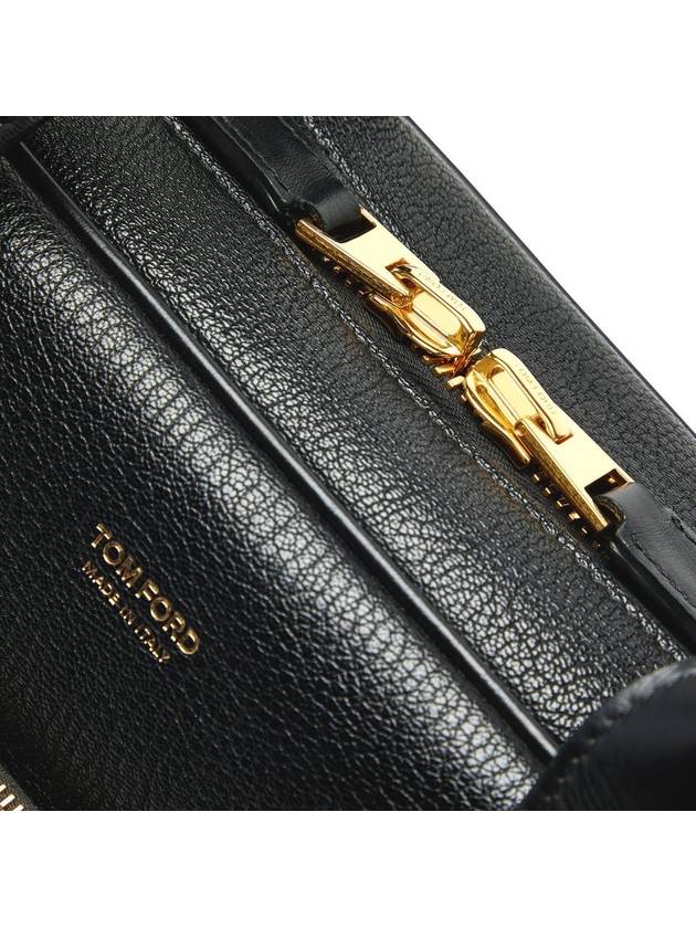 Shiny Grain Leather Brief Case Black - TOM FORD - BALAAN 6