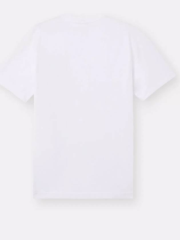 Logo Patch Short Sleeve T-Shirt White - STONE ISLAND - BALAAN 3