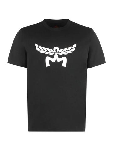 short sleeve t-shirt MHTESMM05 BK black - MCM - BALAAN 1