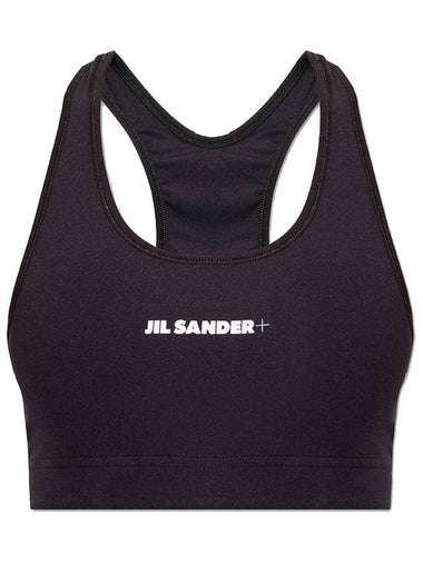 Women's Front Logo Sports Sleeveless Black - JIL SANDER - BALAAN 1