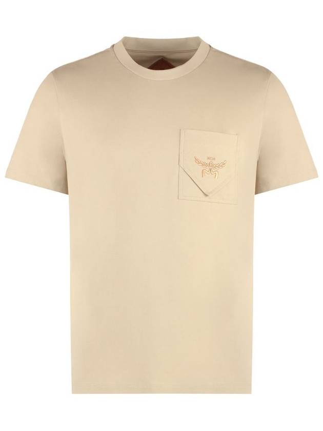 Short Sleeve T-Shirt MHTESBC02 IG Beige o Tan - MCM - BALAAN 2