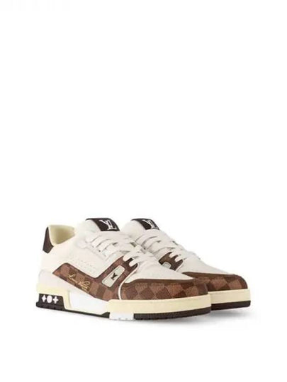 Trainer Low Top Sneakers Brown Ivory - LOUIS VUITTON - BALAAN 2