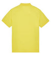 Men's Logo Patch Cotton Polo Shirt Yellow - STONE ISLAND - BALAAN 3