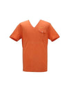 V-Neck Pocket Short Sleeve T-Shirt Orange - DSQUARED2 - BALAAN 1