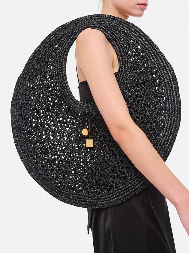 Le Ronde Spiaggia Shoulder Bag Black - JACQUEMUS - BALAAN 3