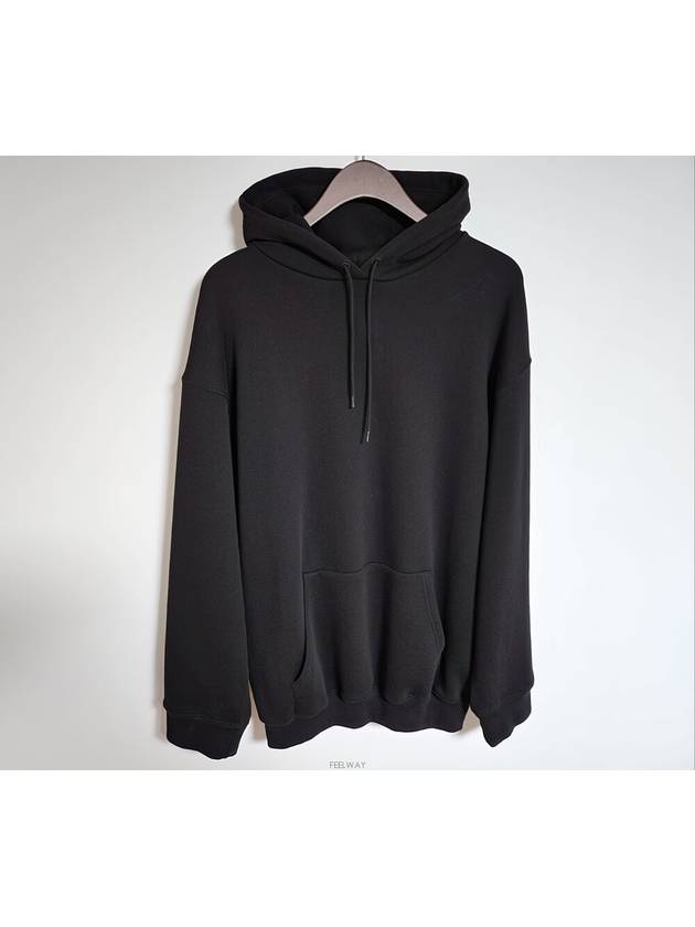 XS Black Hat Logo Overfit Hoodie b130142 - BALENCIAGA - BALAAN 6