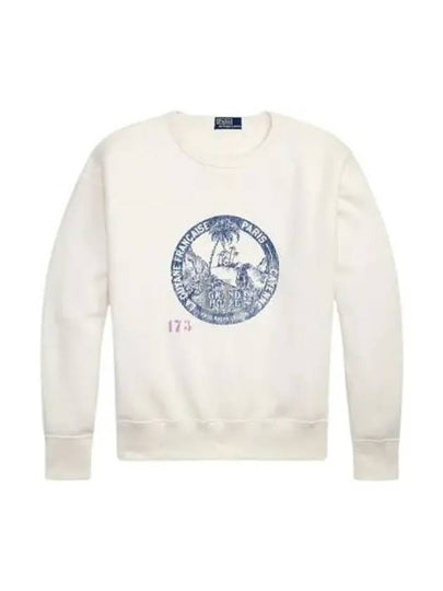 Graphic Print Sweatshirt White - POLO RALPH LAUREN - BALAAN 2